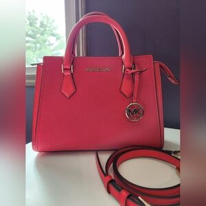 EUC MK Two-tone neon red crossbody
